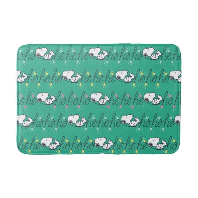 Tapis De Bain cacahuètes | Snoopy Ho Ho Ho Noël Motif (Devant)