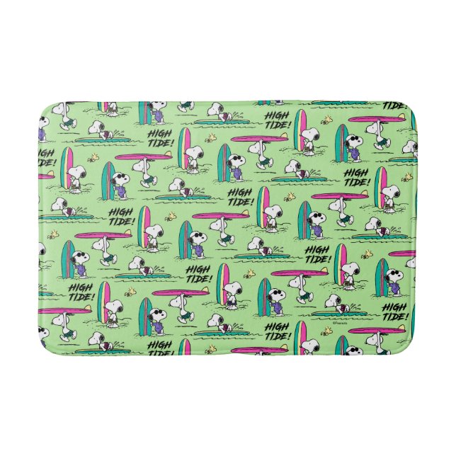Tapis De Bain cacahuètes | Snoopy Ocean High Tide Motif (Devant)