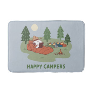 Tapis De Bain cacahuètes Snoopy & Woodstock Happy Campers