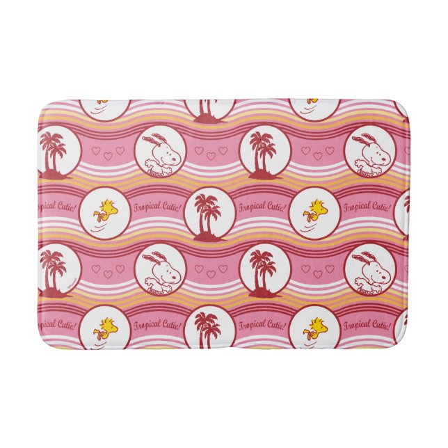 Tapis De Bain cacahuètes | Snoopy & Woodstock Tropical Cutie (Devant)