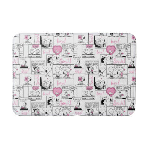 Tapis De Bain cacahuètes Valentine Heart Love Motif