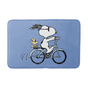 Tapis De Bain cacahuètes Vélo Snoopy & Woodstock