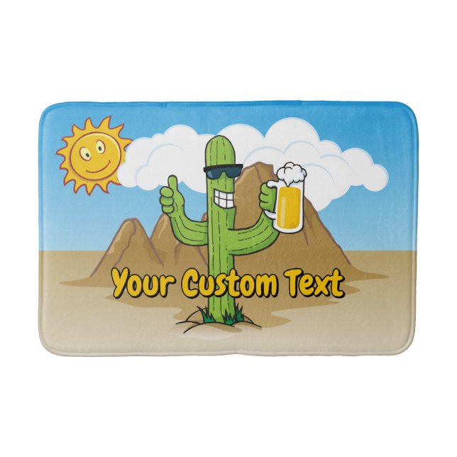 Tapis De Bain Cactus avec bière (Devant)