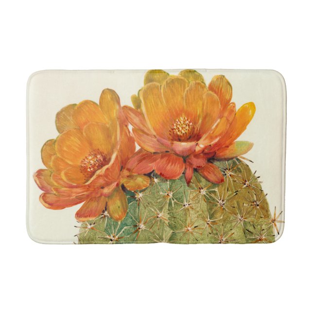 Tapis De Bain Cactus Orange Blossoms (Devant)