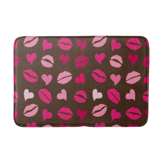 Tapis De Bain Cadeau d'amour de cœur rouge élégant pour la Saint
