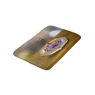 Tapis De Bain Cadeau de dreidel de Hanukkah SlipperyJoe à base o