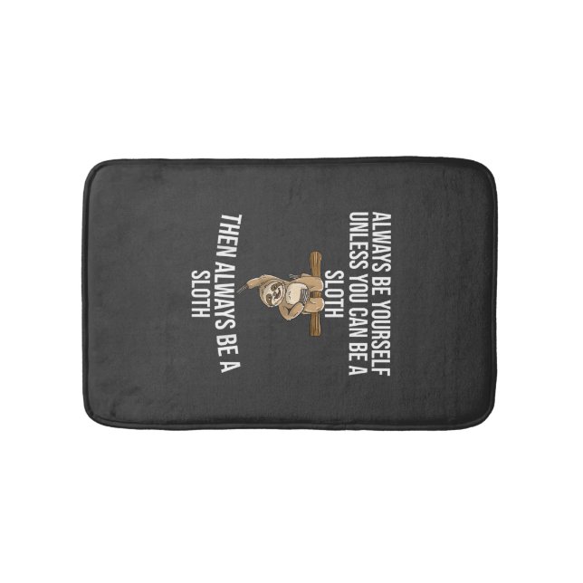 Tapis De Bain Cadeau de paresseux drôle pour femmes filles garço (Devant)