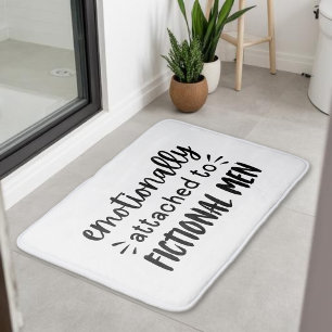 Tapis De Bain Cadeau drôle de dicton livresque noir et blanc à l