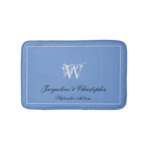 Tapis De Bain Cadeau mariage Élégant Monogramme Nouveau Cadeau C