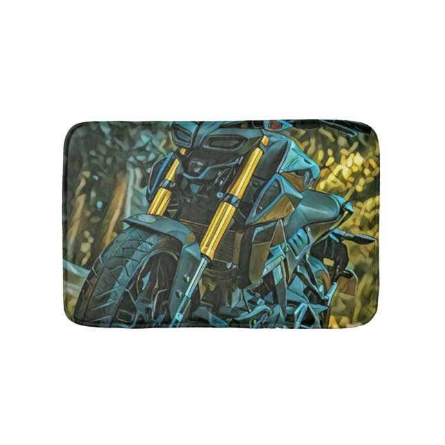 Tapis De Bain Cadeau moto (Devant)