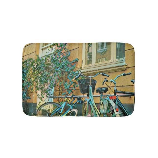 Tapis De Bain Cadeau Vélo Lover | Peinture à vélo (Devant)