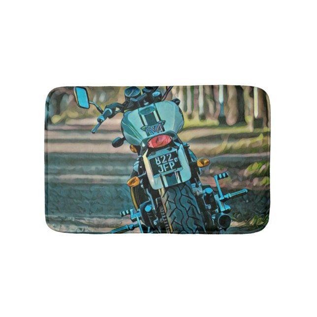 Tapis De Bain cadeaux de moto pour petit ami (Devant)