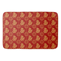 Cadres d'ornement grec Motif de dragon d'or rouge