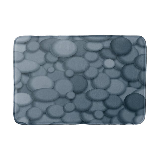 Tapis De Bain Cailloux d'art de la rivière bleue (Devant)