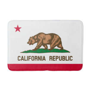 Tapis De Bain California State Flag Design