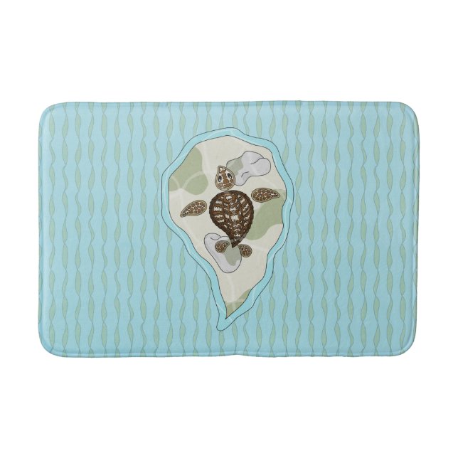 Tapis de bain Callie la Tortue de Mer (Devant)
