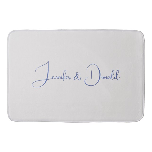 Tapis De Bain Calligraphie tendance script classique personnel s (Devant)