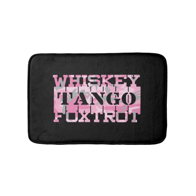 Tapis De Bain Camion rose Foxtrot Tango Whiskey Militaire (Devant)