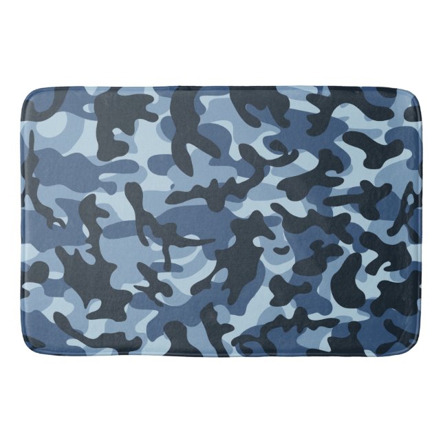 Tapis De Bain Camouflage bleu (Devant)