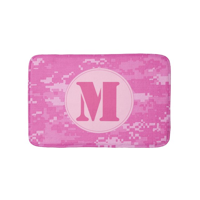 Tapis De Bain Camouflage Camo de l'ARMÉE rose Motif (Devant)