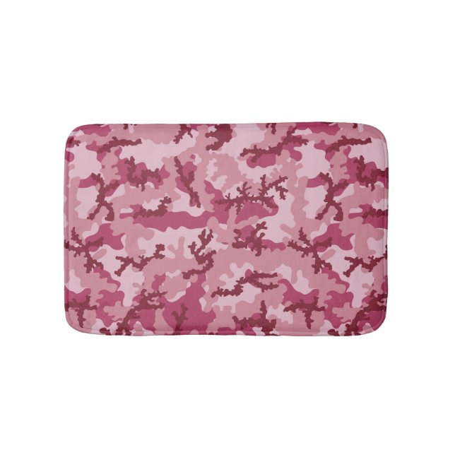 Tapis De Bain Camouflage rose (Devant)