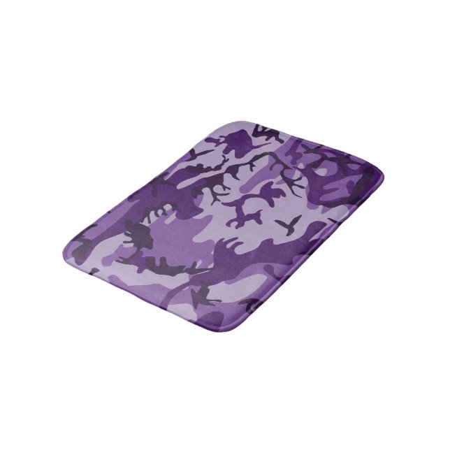 Tapis De Bain Camouflage Violet, Militaire, Armée (Angle)