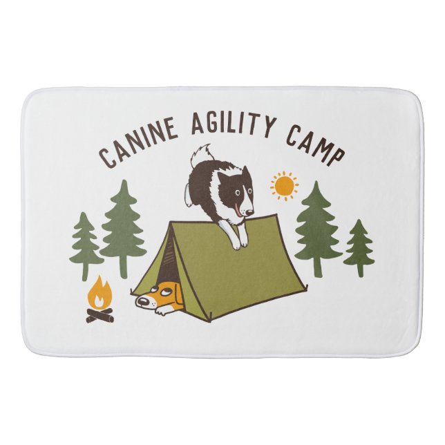 Tapis De Bain Camp Collie de chiens d'agilité Coupe de la fronti (Devant)