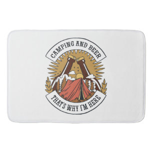 Tapis De Bain Camping et Bière