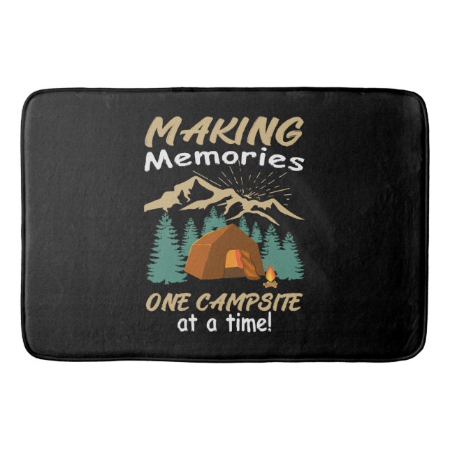 Tapis De Bain CAMPING Faire des souvenirs (Devant)