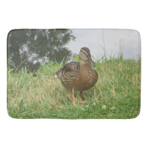 Tapis De Bain Canard colvert femelle dans un cadre naturel