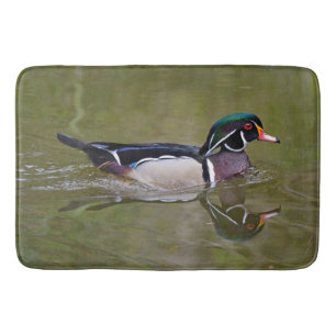 Tapis De Bain Canard en bois coloré