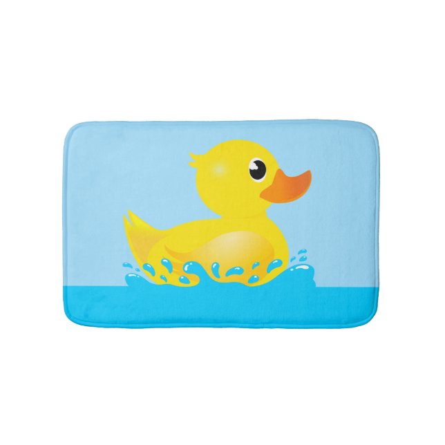 Tapis De Bain Canard en caoutchouc jaune mou éclaboussant (Devant)