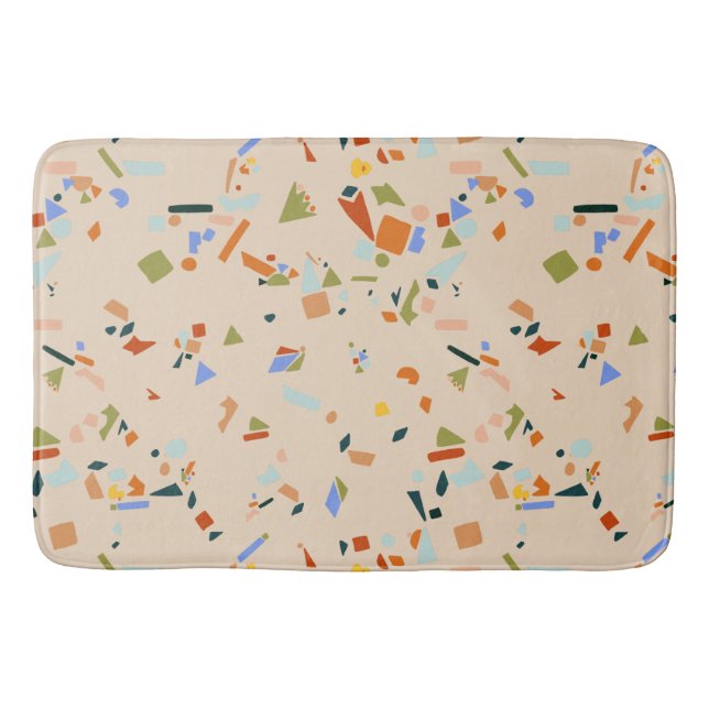 Tapis De Bain Canard en caoutchouc Terrazzo moderne (Devant)