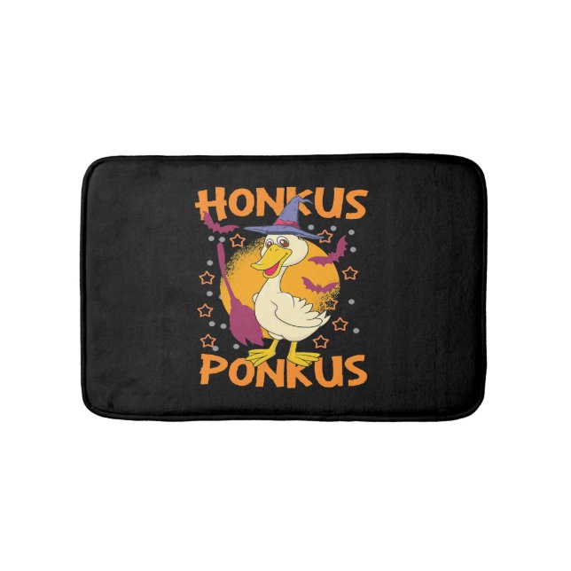 Tapis De Bain Canard Halloween Funny Halloween Citrouille Canard (Devant)