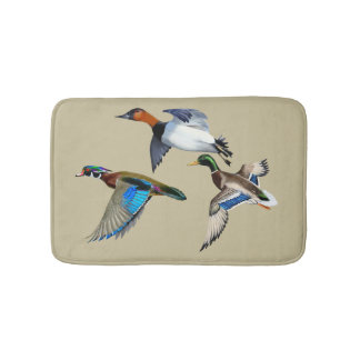 Tapis De Bain Canards colverts, canards branchus et canards à do
