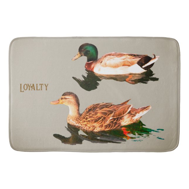 Tapis De Bain Canards colverts. Loyauté (Devant)