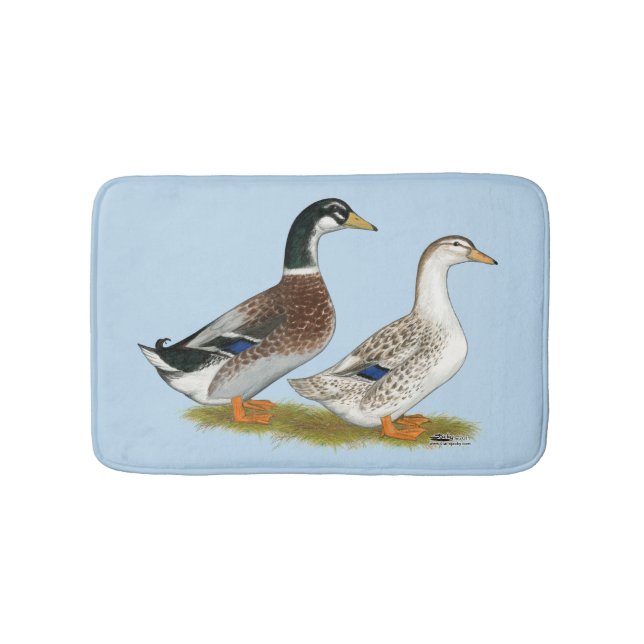 Tapis De Bain Canards : Joyeuse Argent (Devant)