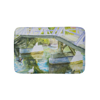 Tapis De Bain Canards sous un pont