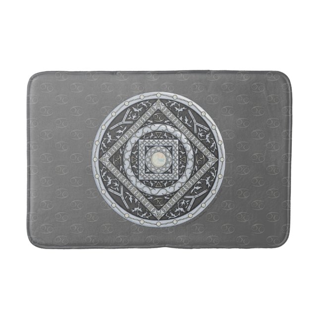 Tapis De Bain Cancer Mandala Bath Mat (Devant)