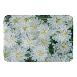 Tapis De Bain Candytuft Fleur Blanche Graphisme Art Douche Ridea