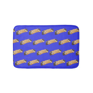 Tapis De Bain Cannoli (Arrière - plan bleu vif)