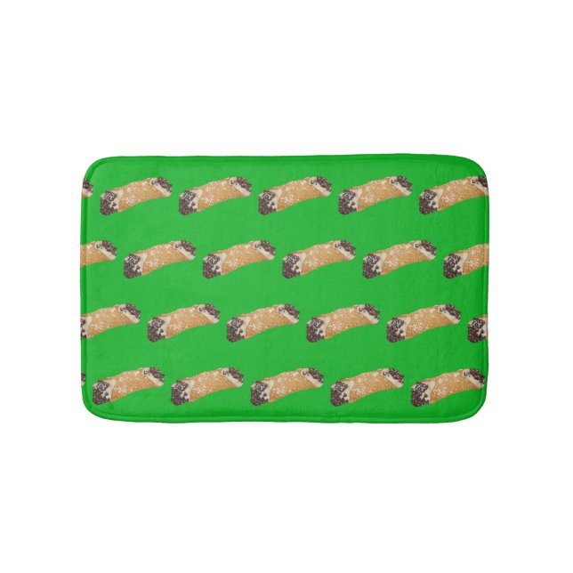 Tapis De Bain Cannoli (Arrière - plan vert) (Devant)