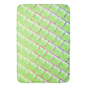 Tapis De Bain Capa de Iphod, quadrados verdes e linhas coloridas