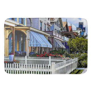 Tapis De Bain Cape May NJ - Rue victorienne colorée