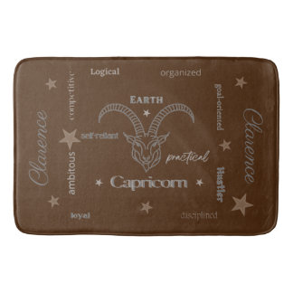 Tapis De Bain Capricorne Personnalité Mat de bain Brown