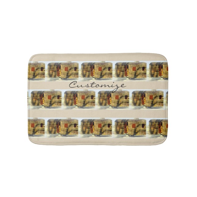Tapis De Bain caravane en bois patiné (Devant)