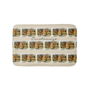 Tapis De Bain Caravane gitane en bois patinée