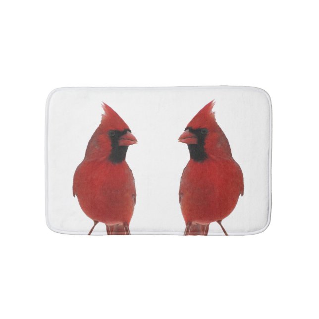Tapis De Bain Cardinal du Nord - Mats de bain pour oiseaux (Devant)
