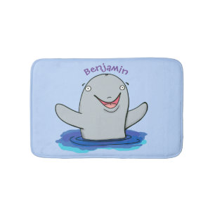 Tapis De Bain Caricature adorable de marsouin