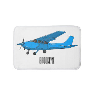 Tapis De Bain Caricature d'avion à voilure fixe